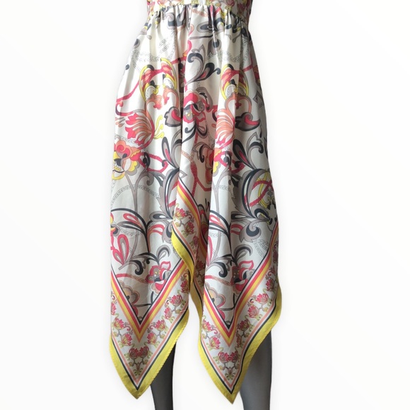 Floral Asymmetric H&M Handkerchief Midaxi Dress - Picture 6 of 8